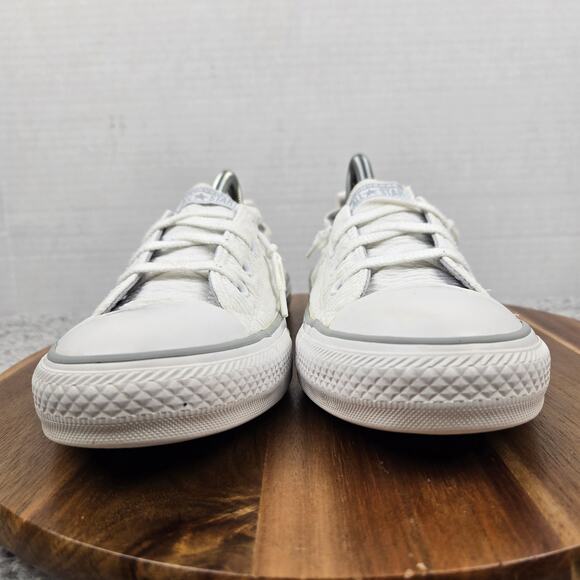 Converse Women 10 CTAS All Star Shoreline Ox White Gray Y2K Casual Daily Sneaker - Picture 4 of 12